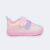 Tênis Infantil Feminino Pampili Yumi Branco Rosa Pampili