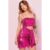 Vestido Curto Paetê Recorte Frontal Planet Girls Rosa Médio