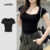 Lovito Camiseta Casual Com Laço De Renda Verão/Primavera Para Mulheres L123ED773