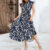 Lovito Vestido Boho Tropical com folho e cinto para mulheres LNE59658