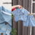 (New) Lovito Kids Conjunto de Shorts Bonitos com Botão para Primavera/verão Shorts Azul para Menino LNL115019