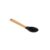 Colher Silicone e Bamboo Preto
