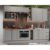 Cozinha Modulada Henn Americana Completa 12 Peças (5Aéreos+4Balcões+3Complementos) CZ314 Cinza-Henn