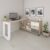 Escrivaninha Industrial Mesa Escritório e Home Office em L 3 Gavetas 4 Nichos Home Office Carvalho/Grafito/Branco