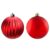 Bola de Natal – Vermelha – Matte e Gomo – 10cm – 2 unidades – Cromus – Rizzo