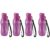 Kit com 4 Garrafas de Água Tupperware Eco Tupper Roxa 310ml