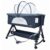 Berço Portátil Moises Co-bed Até 15kg C/ Balanço Mosquiteiro e Cesto Luna Azul – KaBaby