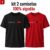 Kit 2 Camisetas Premium Masculinas Paris 100%Algodão.