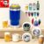 Copo Térmico Aço Inox Porta Bebida Latinha Conserva Gelado Drink isolada  2Tampa420 ml