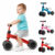 Bicicleta De Equilíbrio Infantil Sem Pedal 4 Rodas Azul, Rosa, Vermelho