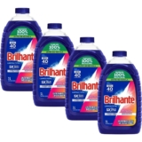 Kit 4 Sabão Líquido Brilhante Limpeza Total 3l