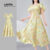 (Lovito Refine) Vestido Elegante Primavera/verão para Mulheres LR18E013