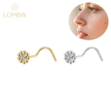 Piercing Nariz Nostril Mini Ponto De Luz Aço Cirúrgico Florzinha Dourado