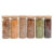 Kit 6 Potes De Vidro P/ Mantimentos 450ml c/ Tampa Bambu