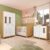 Quarto de Bebê Completo com Guarda Roupas 3 Portas Cômoda e Berço com Rodizio 100% Mdf Lana Espresso Branco