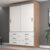 Guarda Roupa Casal 2 Portas de Correr 6 Gavetas Veneza Premium Yescasa Demolição/Branco