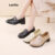 Lovito Vintage simples apontou salto sapatos de trabalho Formal Wear mocassins para mulher LFA71160