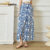 Lovito Boho Saias Tribal Print Lace Up Padrão Saia Para Mulheres L92MD958
