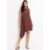 Vestido Em Malha De Viscose Marrom Quintess