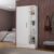 Sapateira para Quarto 1 Porta 7 Prateleiras Espresso Móveis Branco