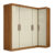 Quarto Modulado de Canto Madrid com 5 Portas e 2 Gavetas Maxel