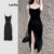 Lovito Vestido Casual Liso Com Frente Dividida Para Mulheres L112ED205