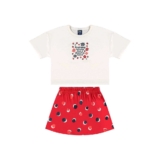 Conjunto Cropped e Short-Saia Bee Loop