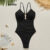 Lovito Sexy One Pieces Metal Recortado Verão/Primavera Uma Peça Para Mulheres LBL20675