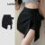 Lovito Shorts Elegantes Com Gravata Lisa E Frontal De Verão Para Mulheres L113MD581