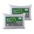 Kit 2 Travesseiros Eco Maxxi Impermeável 45x65cm Branco  Poliéster Ecologicamente Lavável Hedrons