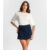 Shorts Saia Feminino Alfaiataria Style Box Azul