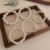 Lovito Bracelete de Decoração com Fio de Pérolas elegante LFA91244