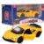 Carrinho Miniatura Amarelo Pull Back 1:32 C/ Som e Luz – Castela Brasil