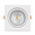 Kit 10 Spot Led Croica Embutir Teto Gesso Quadrado MR11 3W Luminária Cozinha Quarto Direcionável