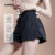 Lovito Shorts Esportivos 2 em 1 Saia Calça bolsa falsa controle barriga Corrida Yoga Pickleball Tênis Mulheres LNL74440
