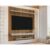 Painel Ripado para TV Até 60 Polegadas Impressão Ripada 3D Leme Cinamomo/Off White