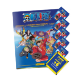 One Piece Egghead 2025 – Álbum Capa Cartão + 06 envelopes (30 Figurinhas) – Novo