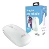 Mouse Óptico Sem Fio Wireless 2.4 Ghz 1600 DPI – Branco – AOC