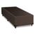 Cama Box Solteiro 0,88m E 38cm De Altura Suede Prince Marrom