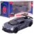 Carrinho Miniatura Cinza Pull Back 1:32 C/ Som e Luz Castela