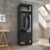 Guarda Roupa Closet Modulado 1 Cabideiro 1 Porta Titan Preto Velluto