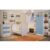 Quarto de Bebê Completo Leãozinho com Guarda-Roupa 2 Portas, Cômoda e Berço Espresso Móveis Branco/Azul