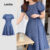 Lovito Vestido Casual Liso Com Zíper Para Mulheres L131LD1376
