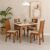Conjunto Sala de Jantar 4 lugares Retangular Giovana Cadeiras Elane