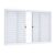 Janela de Aço de Correr de Correr 100x150cm com Grade Quadrada Riobras Branco