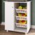Armário de Cozinha Fruteira para Forno 1 Porta 0261 Branco – Genialflex
