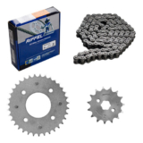 Kit Relação Honda Biz 100 C100 Biz+ 98 99 00 01 02 03 04 05 Cinza-escuro