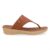 Chinelo Usaflex Feminino Salto Baixo Couro Casual UD04005