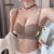 (NEW) Lovito Soutien-gorge Bralette Sexyskin-friendly Sem Fio Braga Push-up de Cor Café para mulheres LNE113150