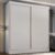 Guarda-roupa Casal Flex 2 Portas 3 Gavetas Pantanal Branco